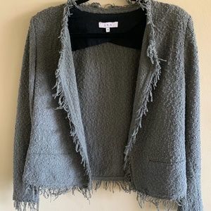 IRO Shavani Cotton-blend boucle jacket, Sz 42 / 8